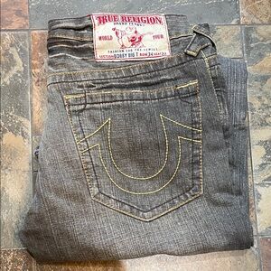 True Religion Men Gray Jeans